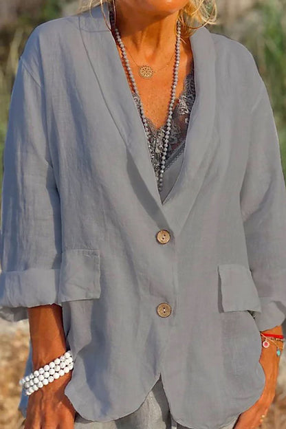 Women's Linen Jacket Lightweight Summer