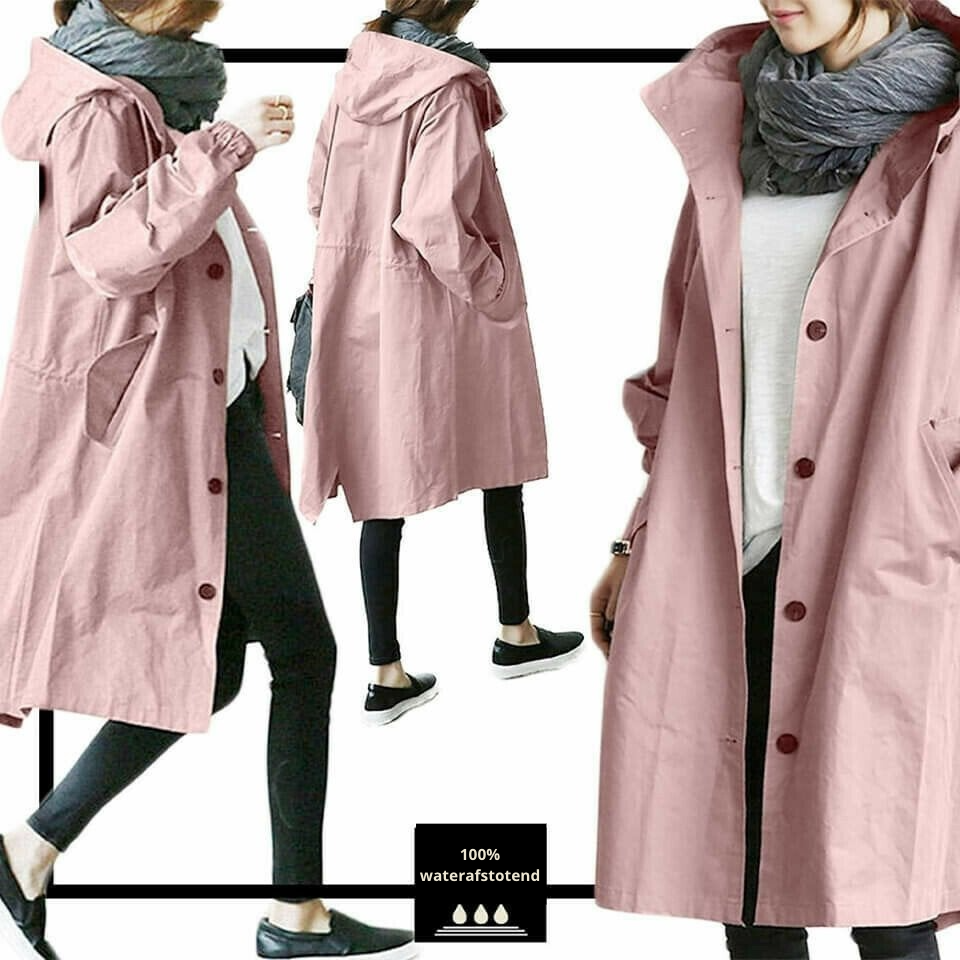 Women's Oversized Windbreaker Jacket Lightweight Waterproof