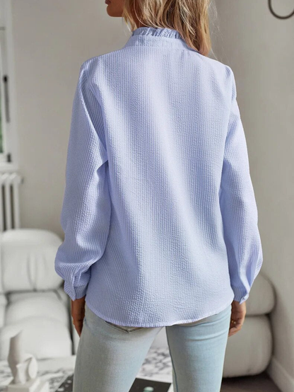 Women's Ruffle Front Blouse