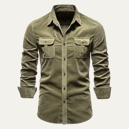 Men's Corduroy Button Down Shirt