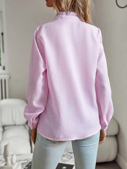 Women's Ruffle Front Blouse