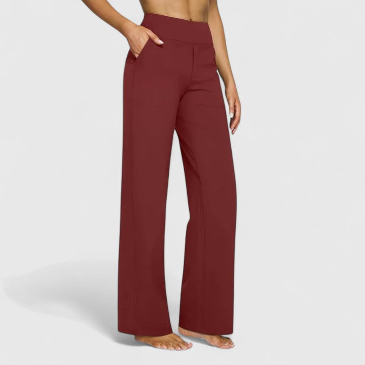 Hazel | Womens High Waist Wide Leg Pants