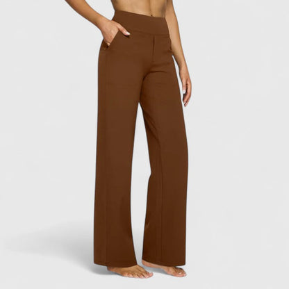 Hazel | Womens High Waist Wide Leg Pants