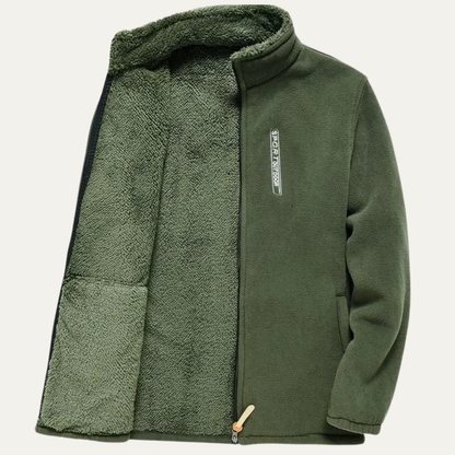 Men's Thermal Fleece Zip Up Outdoor Jacket
