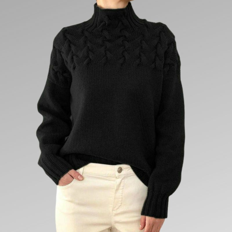 Women's Turtleneck Sweater Elegant Warm