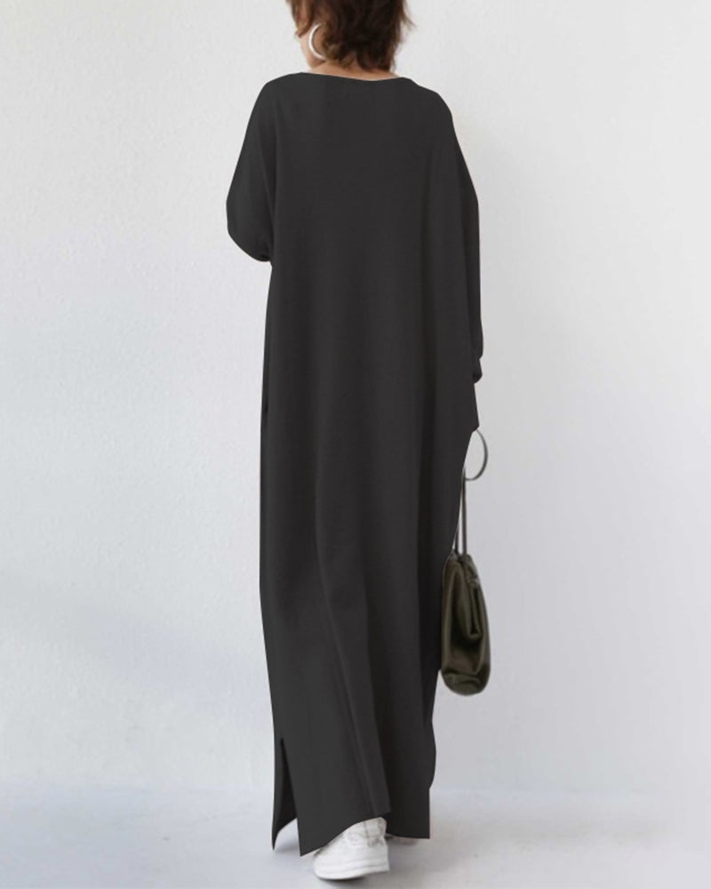 Women's Long Sleeve Maxi Dress Elegant Winter