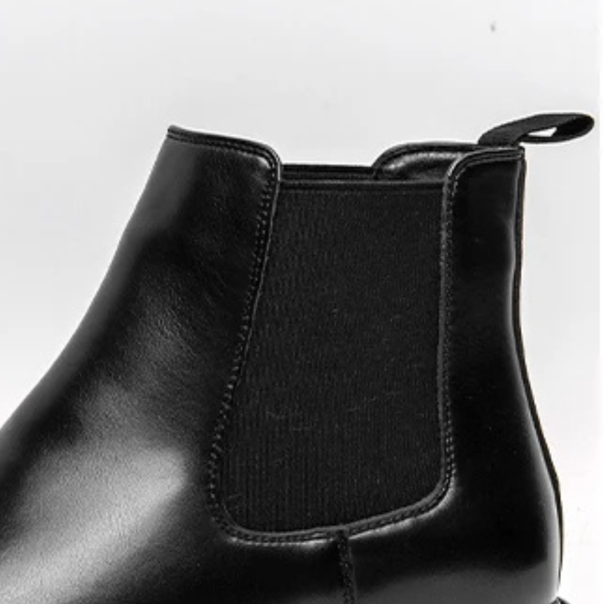 Men's Chelsea Ankle Boots Pointed Toe Black