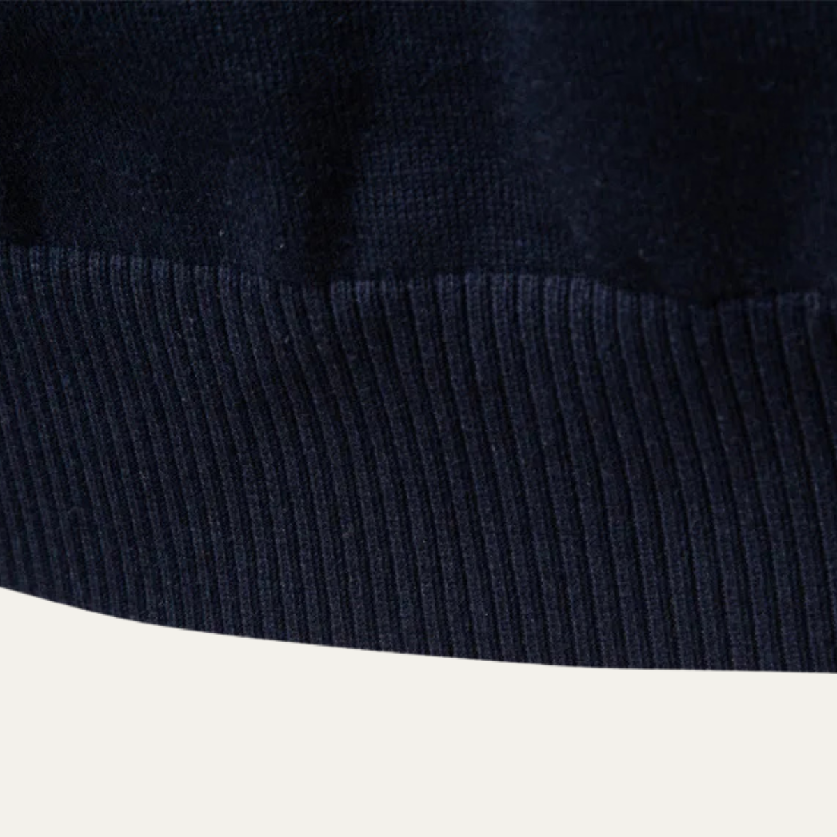 Mens Knit Sweater Half Zip Business Casual