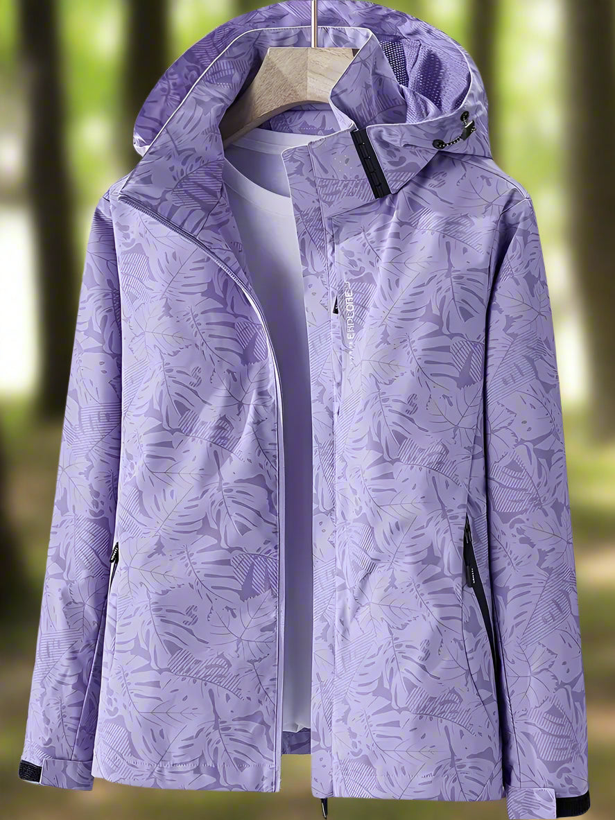 Women's Printed Zip Front Jacket