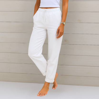 Women's Breathable Pants Elastic Waistband