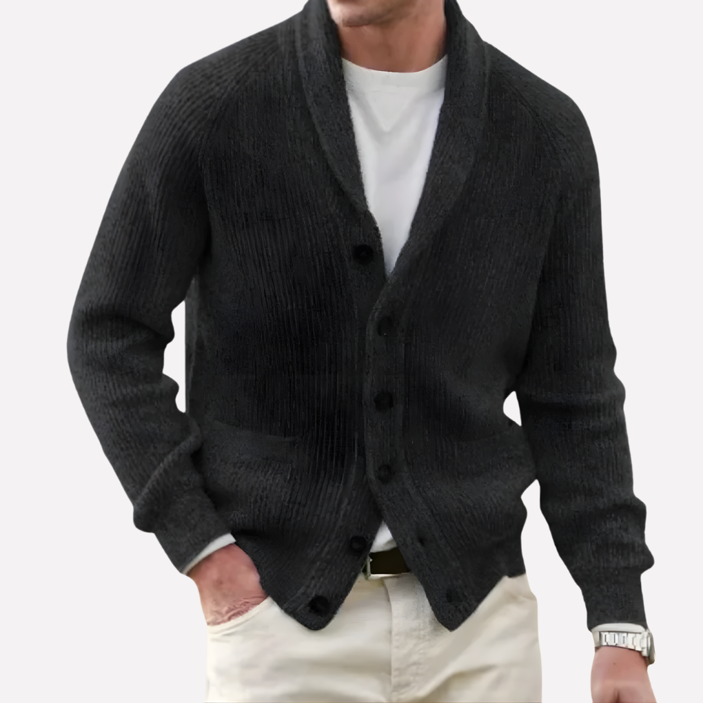 Men's Shawl Cardigan Sweater - Fashinoza