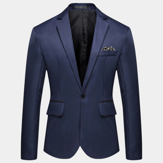 Men's Modern Fit Blazer Comfortable Design - Fashinoza