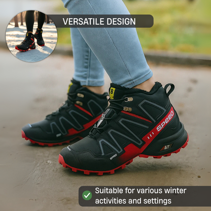 Orthopedic Hiking Boots for Women and Men Waterproof Thermal Plush Lining