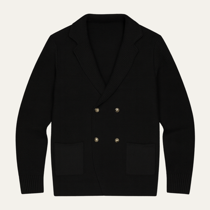 Men's Double Breasted Knit Cardigan - Fashinoza