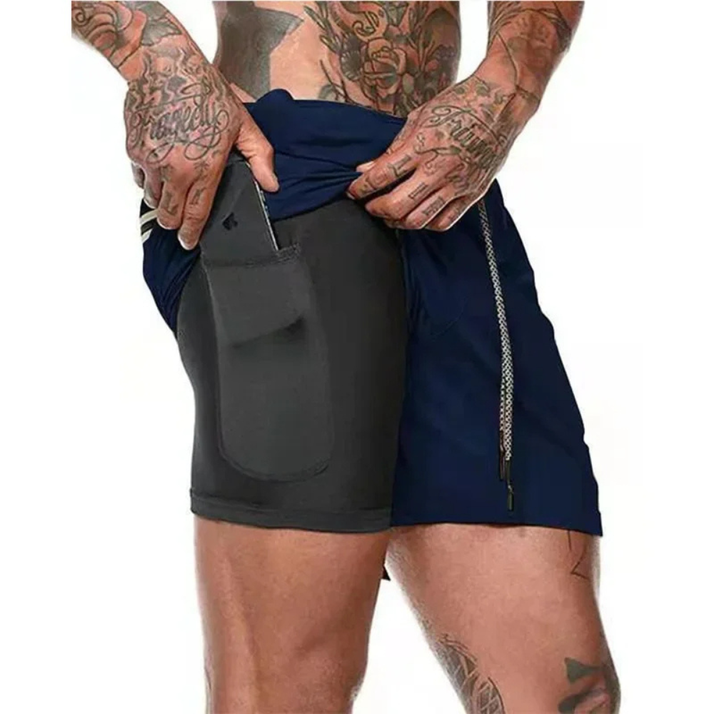 Men's Sport Shorts 2-In-1 Athletic Comfortable