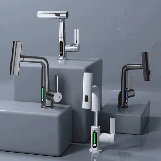 Flexible Led Kitchen Bathroom Faucet - Fashinoza