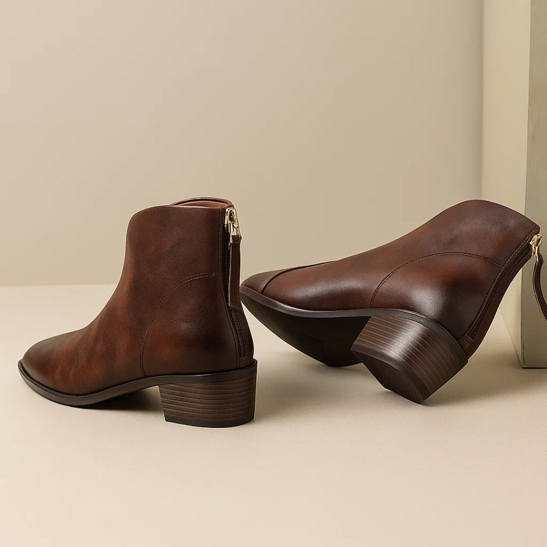 Women's Ankle Boots Leather Black