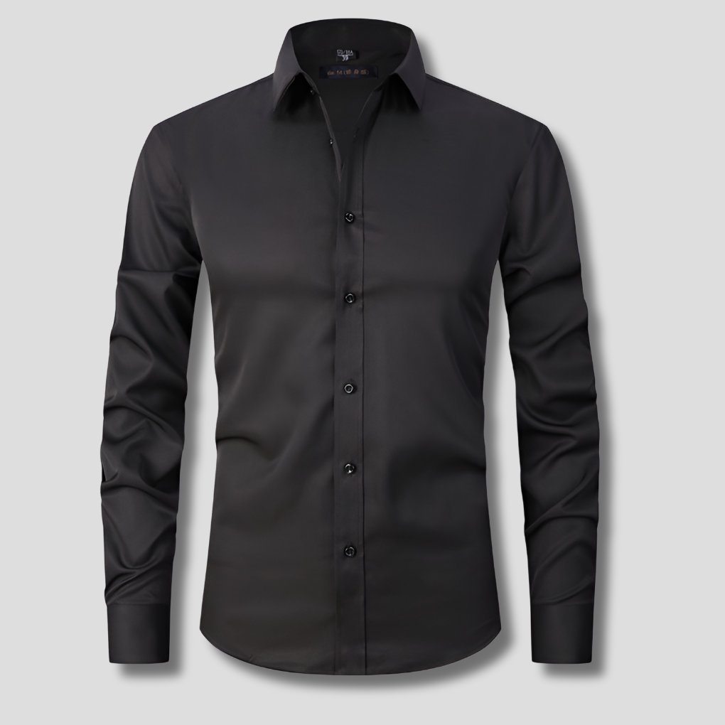 Men's Stretch Dress Shirt Comfortable Fit - Fashinoza