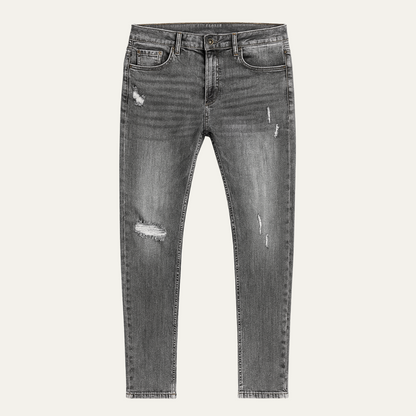 Men's Slim Fit Stretch Denim Jeans Blue - Fashinoza