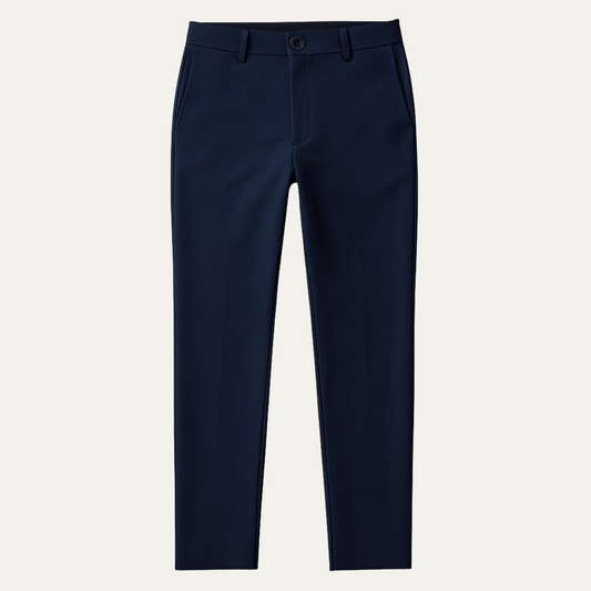 Men's Classic Chino Pants Navy Blue - Fashinoza