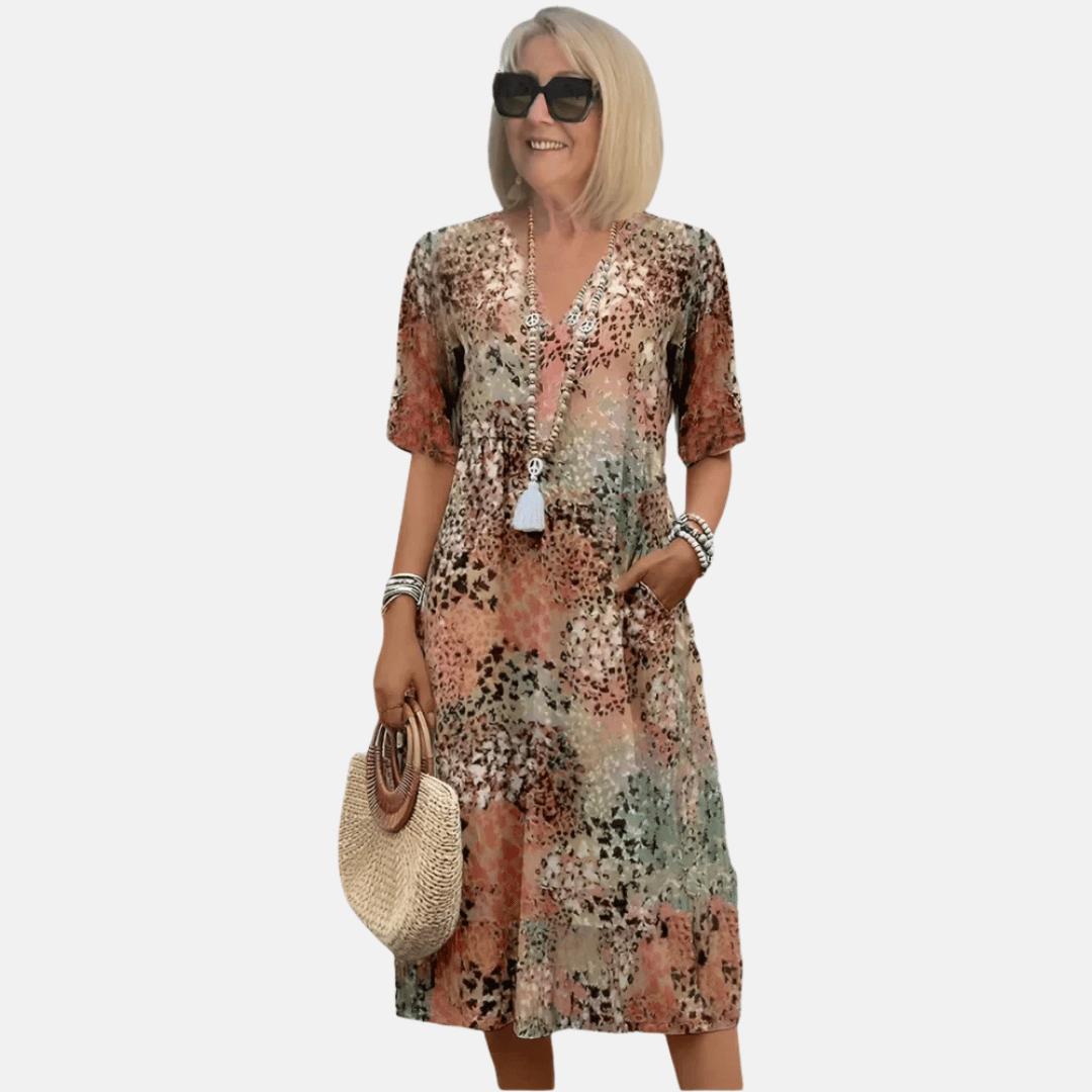 Women's Loose Fit Summer Casual Dress - Fashinoza