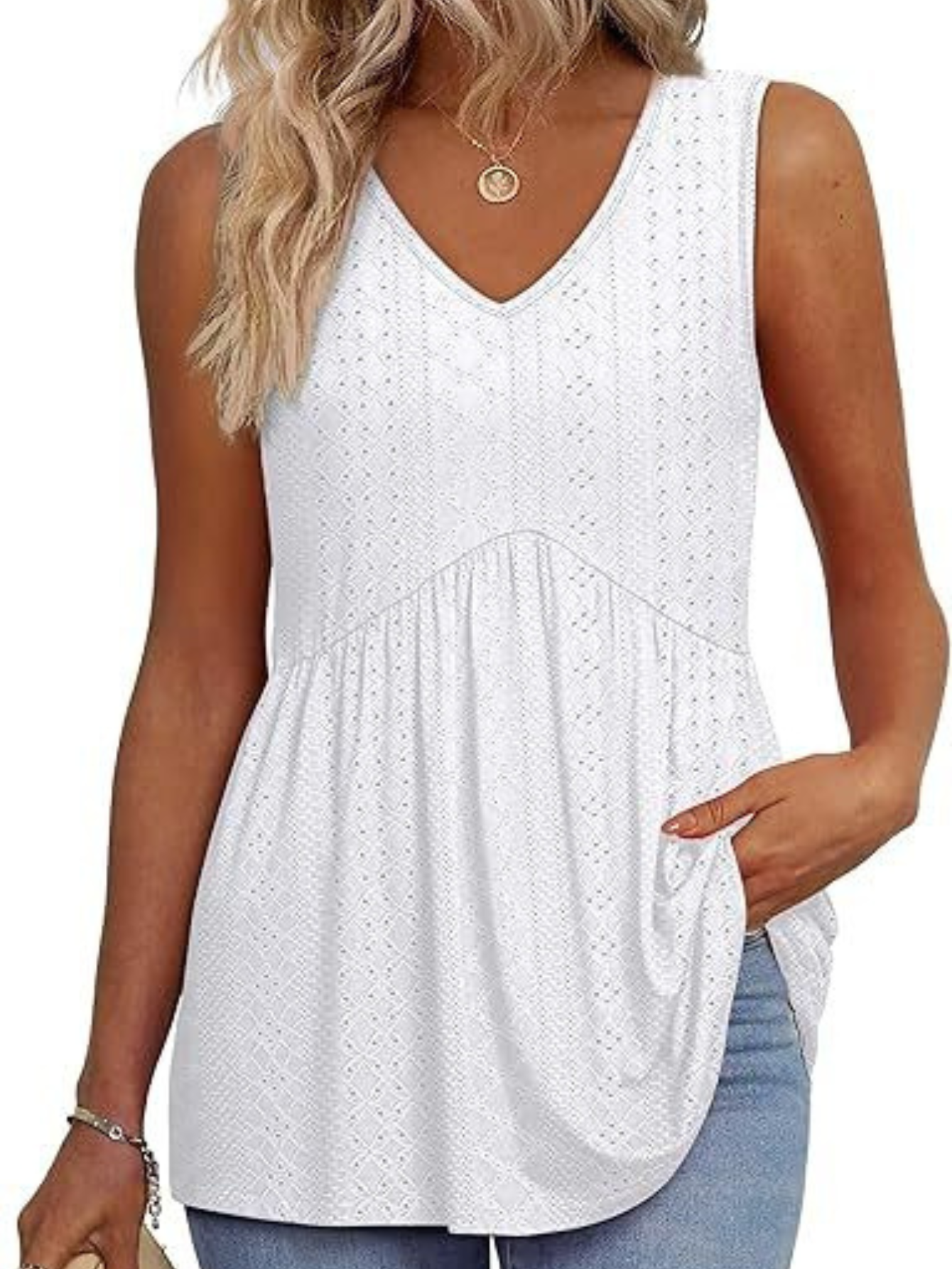 Women's Sleeveless Textured