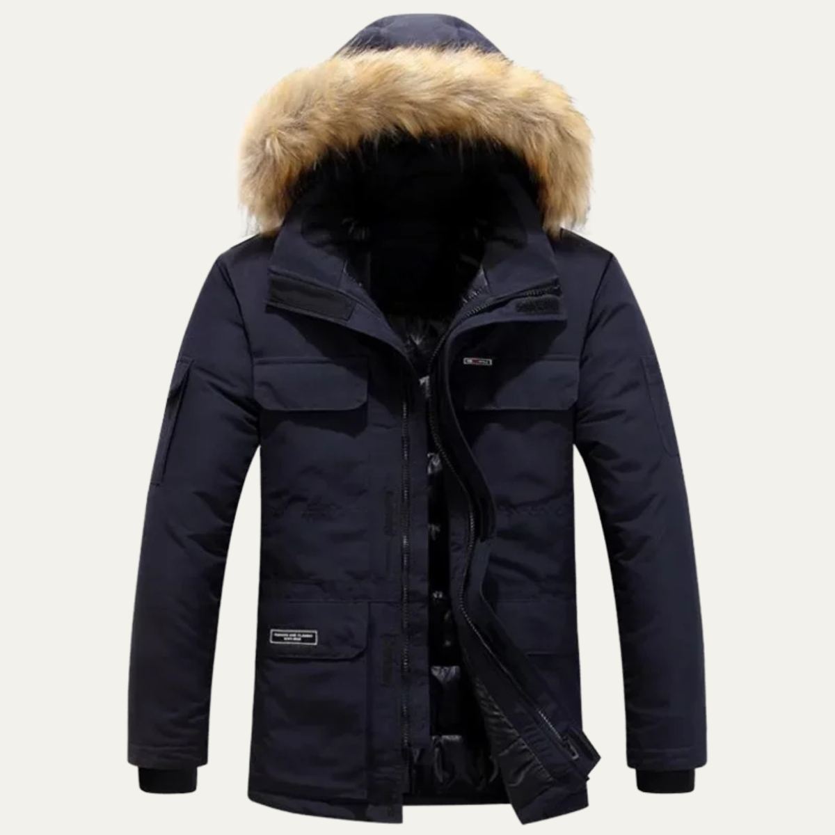Whitford Men's Thick Warm Hooded Parka Jacket