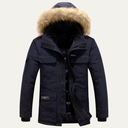 Whitford Men's Thick Warm Hooded Parka Jacket