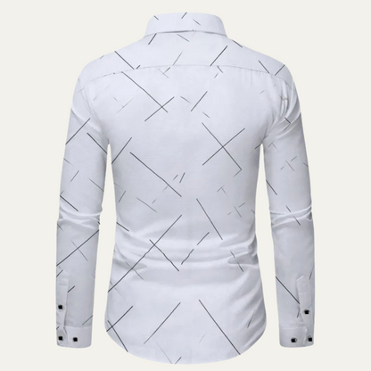Men's Formal White Button Down Office Shirt