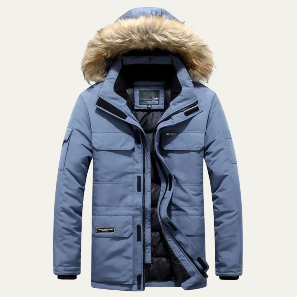 Whitford Men's Thick Warm Hooded Parka Jacket