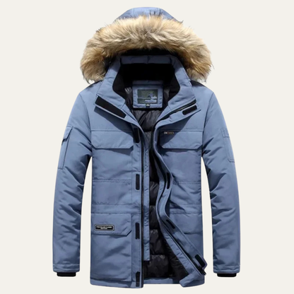 Whitford Men's Thick Warm Hooded Parka Jacket