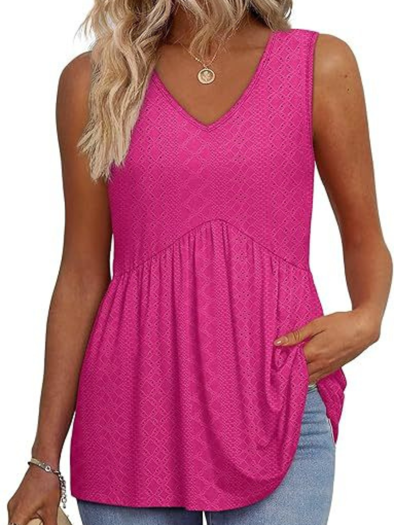 Women's Sleeveless Textured