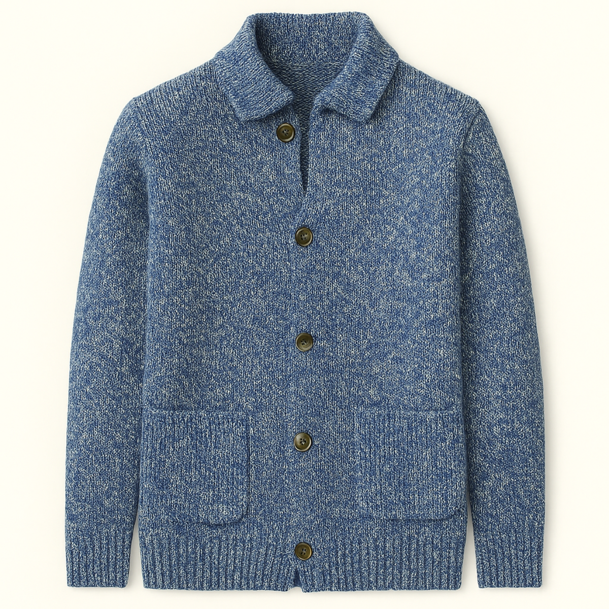 Pemberton Men's Knitted Cardigan Smart Casual Button Up Winter - Fashinoza