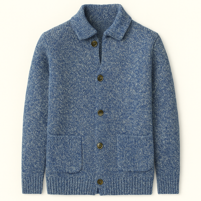 Pemberton Men's Knitted Cardigan Smart Casual Button Up Winter - Fashinoza