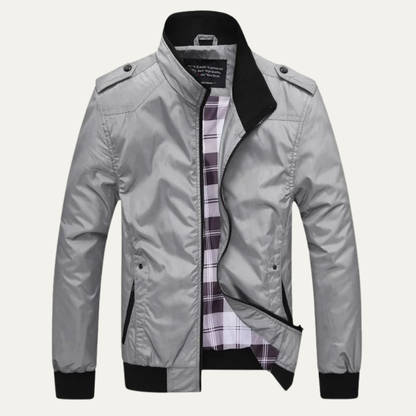 Men's Lightweight Bomber Jacket Stand Collar