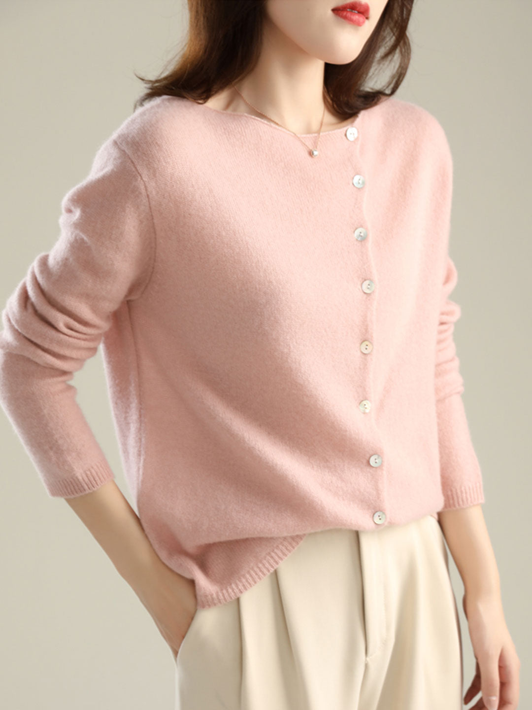 Women's Asymmetric Cardigan Long Sleeves