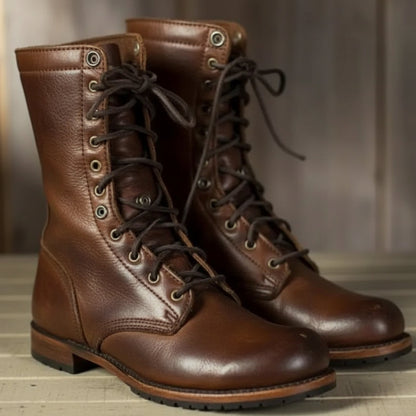 Women's Lace Up Boots - Fashinoza