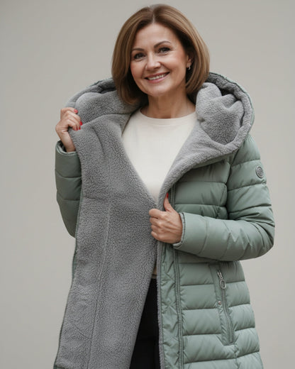 Hooded Quilted Winter Coat