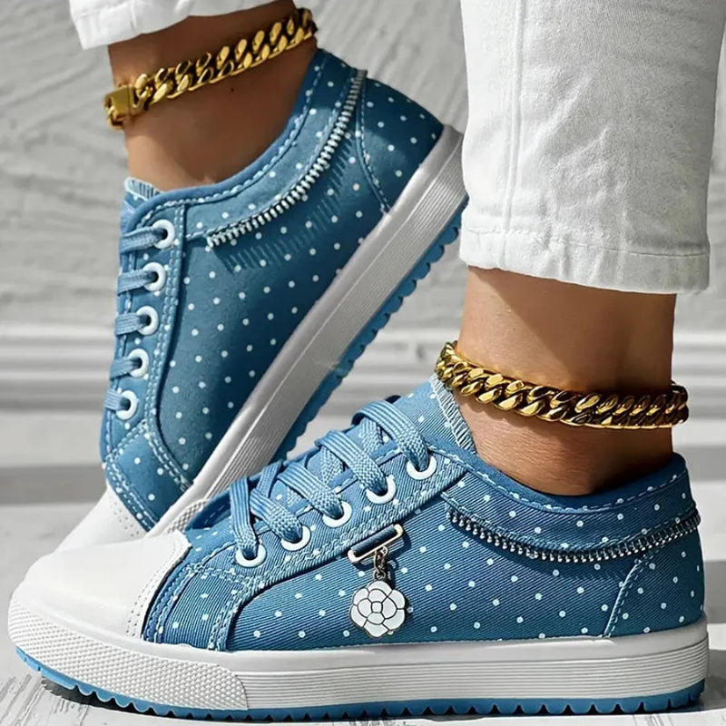Women's Casual Sneakers Floral Panels