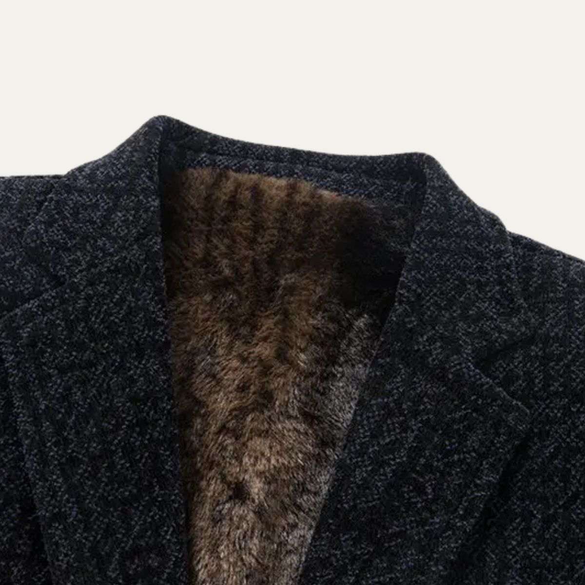 Men's Chenille Blazer Warm Fur Lined
