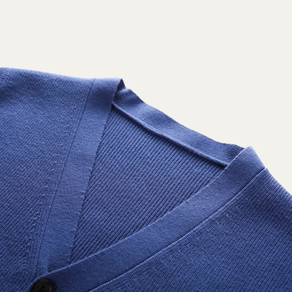 Men's Knit Waistcoat Smart Button Closure