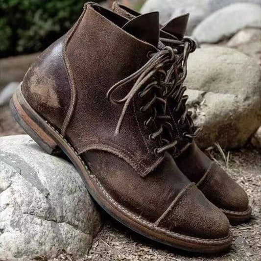 Adam | Men's Winter Leather Lace-Up Boots