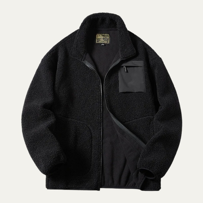 Men's Thick Fleece Zip Up Sweater Winter Warm