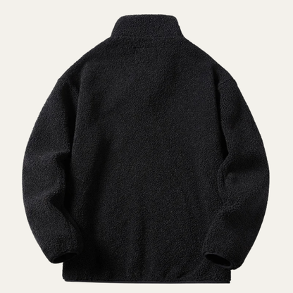 Men's Thick Fleece Zip Up Sweater Winter Warm