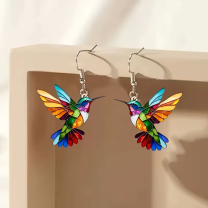 Hummingbird Prism Drop Earrings