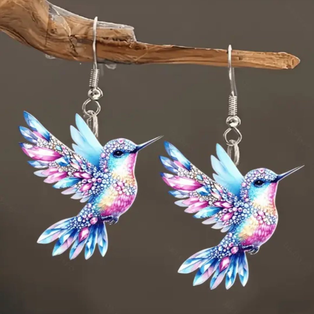 Hummingbird Prism Drop Earrings
