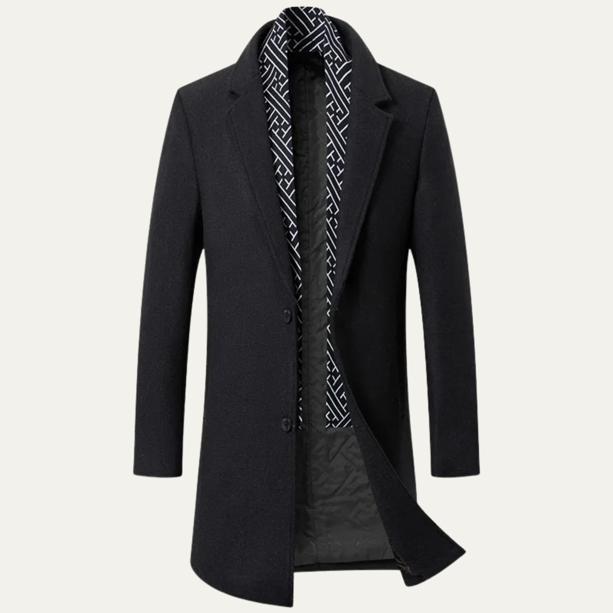Men's Classic Wool Formal Winter Coat - Fashinoza