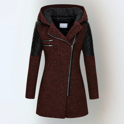 Women's Asymmetrical Hooded Coat