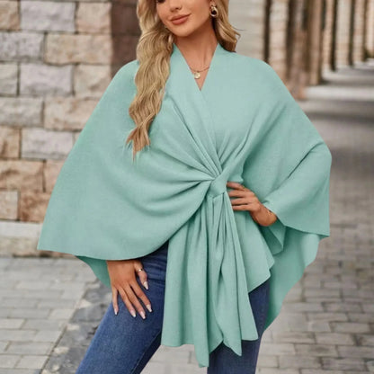 Women's Asymmetrical Poncho