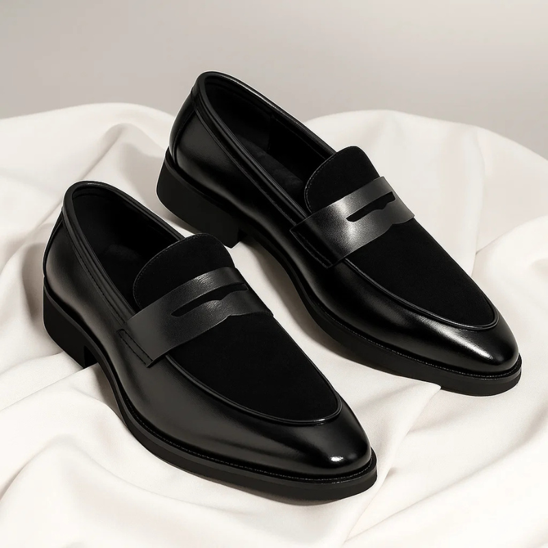 Nirvana Men's Leather Penny Loafers
